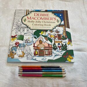 New Adult Coloring Book & Colored Pencils Debbie Macomber